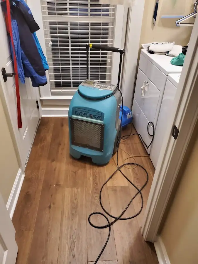 Commercial dehumidifier deployed for Flood Damage Cleanup in Bolton